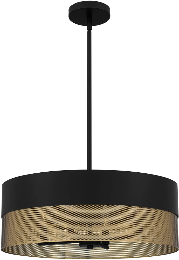 Quoizel QP6755MBK Modern Matte Black Pendant Light - QUO-QP6755MBK