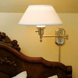 Transitional Bedroom Wall Reading Lamps