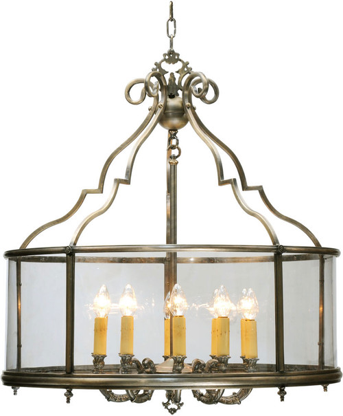 2nd Ave. 113908 Sanctuary Traditional Antique Brass Ceiling Light Pendant