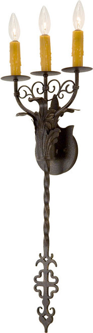 2nd Ave. 115897 Merano Traditional Copper Rust Wall Sconce