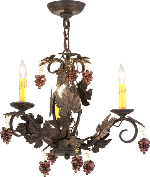 2nd Ave. 117174 Vineyard Traditional Coffee Bean Flush Mount Ceiling Light Fixture