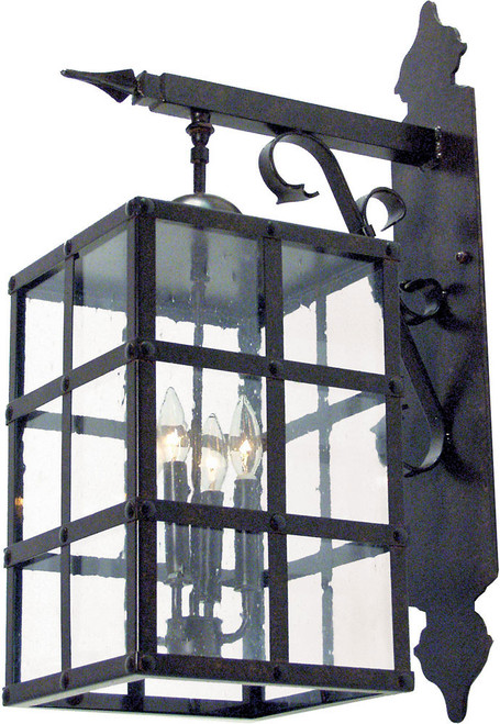 2nd Ave. 117354 Baretta Traditional Antique Iron Gate Outdoor Wall Lamp