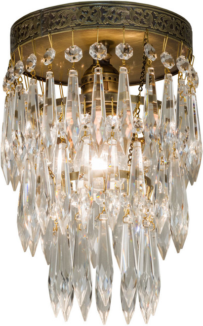 2nd Ave. 151126 Finnimore Traditional Antique Brass Ceiling Light