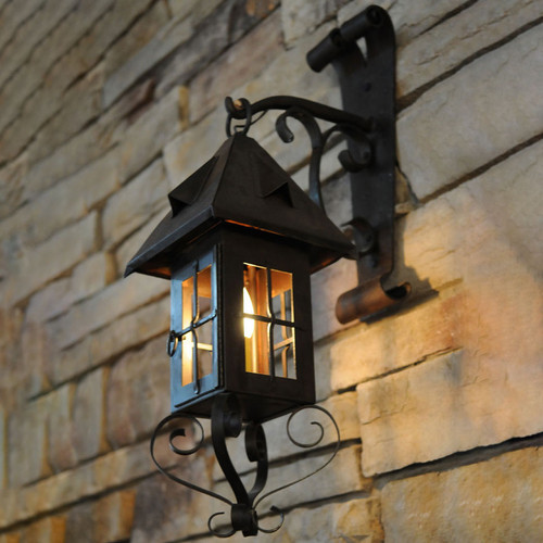 2nd Ave. 151878 Restored Hand Wrought Iron Exterior Sconce Lighting
