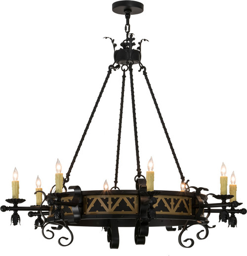 2nd Ave. 155072 Filomena Traditional Blackwash w/ Gold Chandelier Lamp