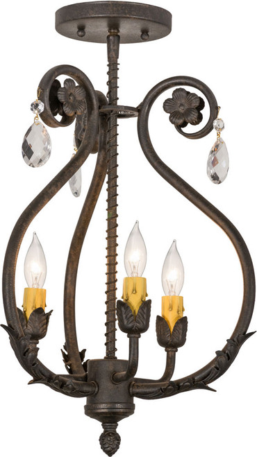 2nd Ave. 157893 Antonia Traditional Chestnut Ceiling Lighting