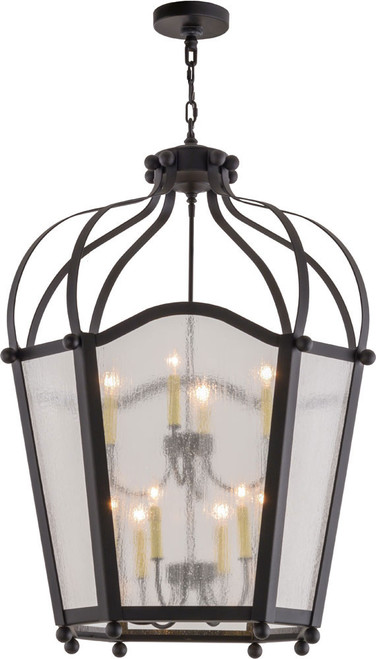 2nd Ave. 159605 Citadel Traditional Textured Black Foyer Lighting Fixture