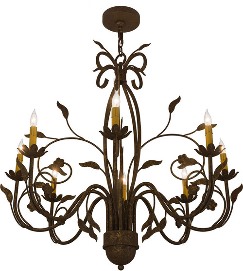2nd Ave. 162407 Bordeaux Traditional Pompeii Gold Chandelier Light