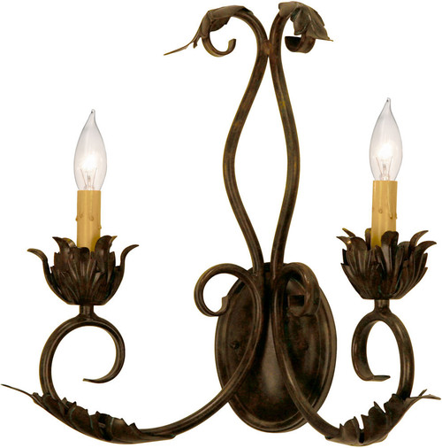 2nd Ave. 168161 Felicia Traditional French Bronze Wall Mounted Lamp
