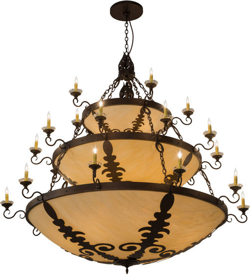 2nd Ave. 179846 Castellum Traditional Mahogany Bronze Ceiling Chandelier