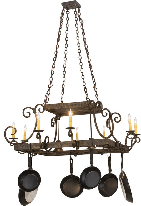 2nd Ave. 185650 Caiden Traditional Golden Bronze Pot Rack