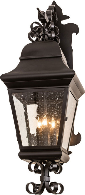 2nd Ave. 210564 Vincente Traditional Blackwash Outdoor Wall Lamp