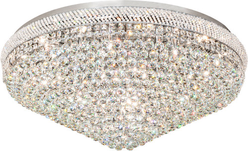 2nd Ave. 214614 Amelia Modern Chrome Flush Mount Ceiling Light Fixture
