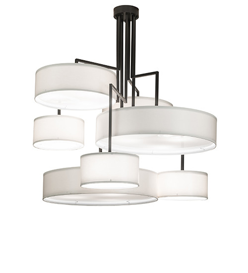 2nd Ave. Lighting 268495 Cilindro Modern Timeless Bronze LED Ceiling Chandelier
