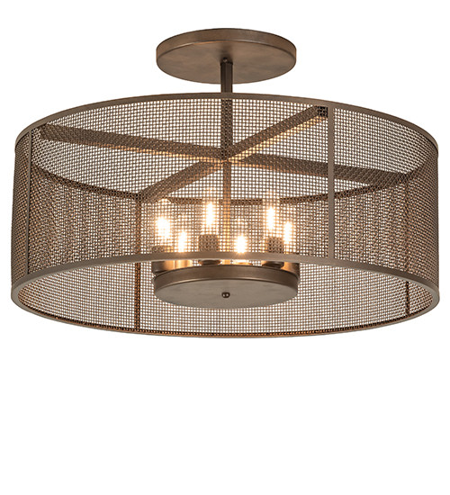 2nd Ave. Lighting 272795 Cilindro Modern Tyler Bronze Flush Mount Light Fixture