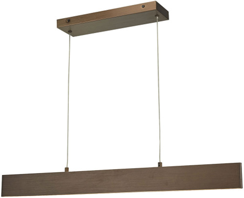 Abra 10096PN-BB Slim Modern Brushed Bronze LED 47" Island Light Fixture