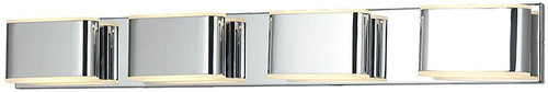 Abra 20047WV-CH Bianca Contemporary Chrome LED 4-Light Bathroom Lighting Fixture