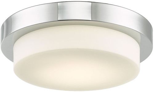 Abra 30014FM-CH Step Modern Chrome LED 11" Ceiling Light Fixture