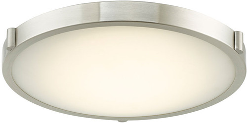 Abra 30067FM-BN Halo Modern Brushed Nickel LED 17" Flush Mount Lighting Fixture