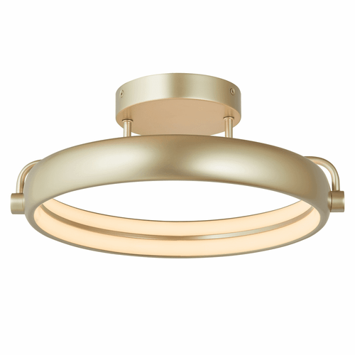 Abra 30082FM-TS Rave Contemporary Titanium Silver LED Flush Mount Light Fixture