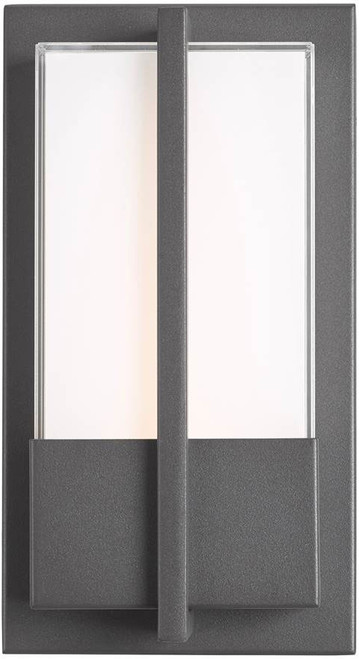 Abra 50016ODW-MB Neutron Contemporary Matte Black LED Exterior Wall Light Sconce