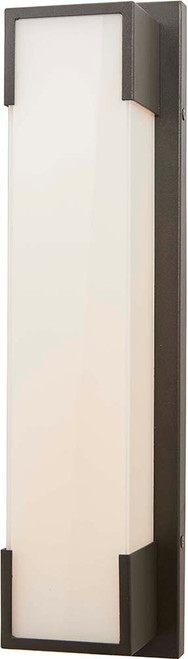 Abra 50045ODW-MB Titon Matte Black LED Outdoor Wall Mounted Lamp