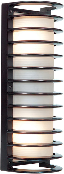 Access 20030LEDDMGLP-BRZ-RFR Bermuda Contemporary Bronze LED Outdoor Bulkhead Wall Lamp