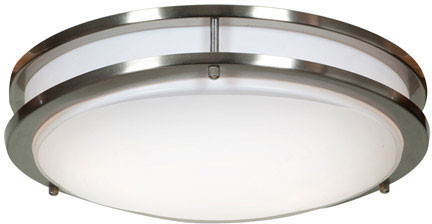 Access 20465LEDD-BS/ACR Solero Brushed Steel LED Flush Lighting