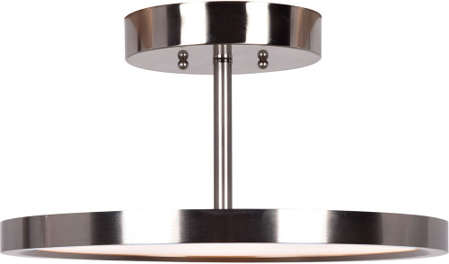 Access 20494LEDD-BS-ACR Sphere Modern Brushed Steel LED Flush Mount Light Fixture