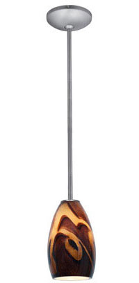 Access 28012-1R-BS/ICA Champagne Contemporary Brushed Steel Mini Drop Lighting