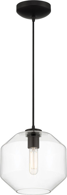 Access 29011LEDDLP-BL/CLR Clarity Black LED Mini Pendant Light