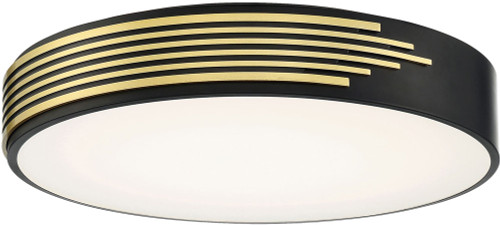 Access 49951LEDD-BL/ACR Maestro Modern Black LED 18" Overhead Light Fixture