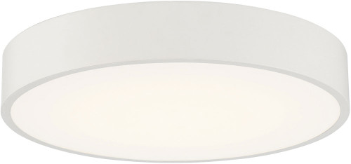 Access 49961LEDD-WH/ACR Como White LED 18" Flush Lighting