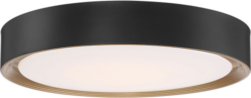 Access 49971LEDD-MBL/ACR Malaga Modern Matte Black LED 20" Flush Ceiling Light Fixture