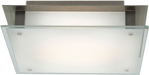 Access 50031LEDD-BS-FST Vision Modern Brushed Steel LED 12" Flush Lighting