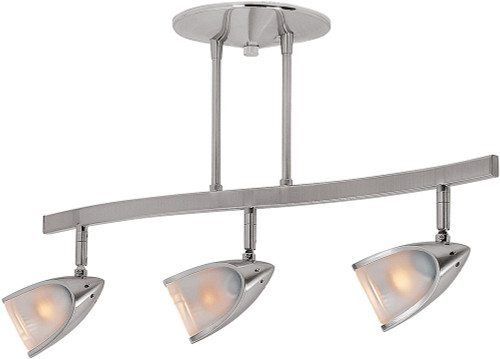 Access 52030LEDDLP-BS-OPL Comet Modern Brushed Steel LED 3-Light Track Light