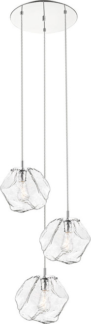 Access 63127LEDDLP-MSS-CLR Boulder Modern Mirrored Stainless Steel LED Multi Drop Lighting