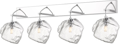 Access 63131LEDDLP-MSS-CLR Boulder Modern Mirrored Stainless Steel LED 4-Light Lighting For Bathroom