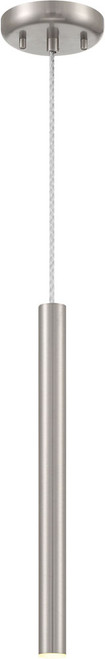 Access 72022LEDD-BS/ACR Pipeline Contemporary Brushed Steel LED Mini Drop Lighting