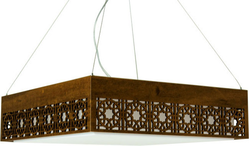 Accord Lighting 1049LED Patterns Imbuia LED 18" Pendant Light Fixture