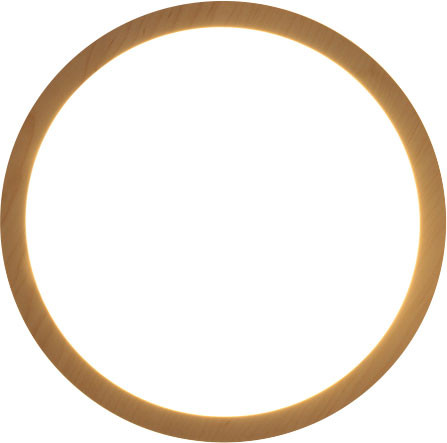 Accord Lighting 5090LED.34 Naia Modern Maple LED 21" Flush Mount Ceiling Light Fixture