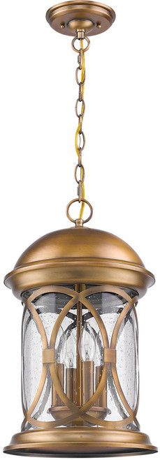 Acclaim Lighting 1533ATB Lincoln Traditional Antique Brass Outdoor Pendant Light Fixture