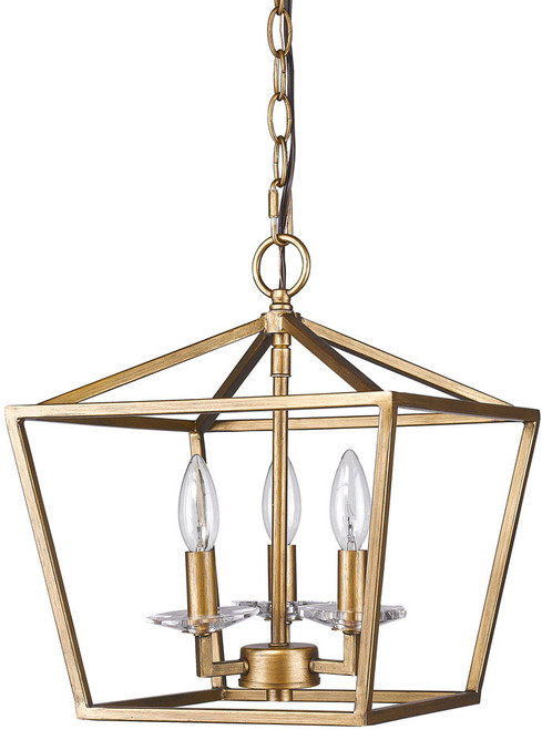 Acclaim Lighting IN11131AG Kennedy Antique Gold 12" Foyer Light Fixture