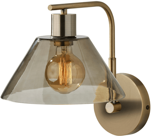 Adesso 3794-21 Zoe Antique Brass Lighting Sconce