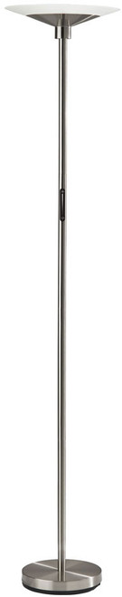 Adesso 5121-22 Solar Modern Brushed Steel LED Torchiere Lamp