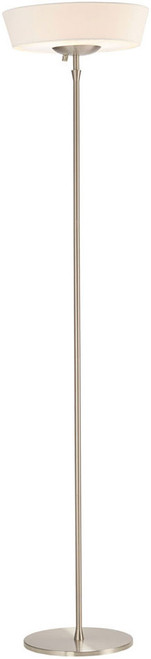 Adesso 5169-02 Harper Modern Brushed Steel Torchiere Lamp