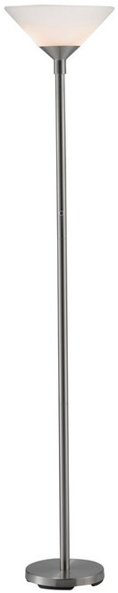 Adesso 7500-22 Aries Brushed Steel Torchiere Lamp