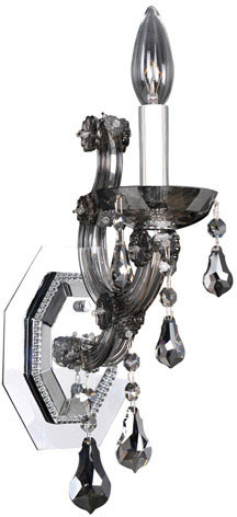 Allegri 023420-010-FR006 Brahms Crystal Chrome Light Sconce