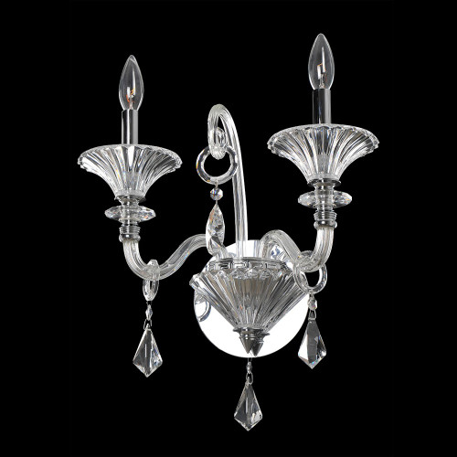 Allegri 026920-010-FR001 Chauvet Crystal Chrome Wall Mounted Lamp