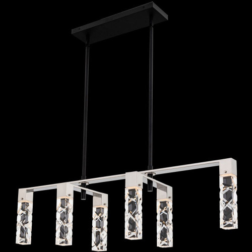 Allegri 036761-051-FR001 Serres Matte Black and Polished Nickel LED Island Lighting